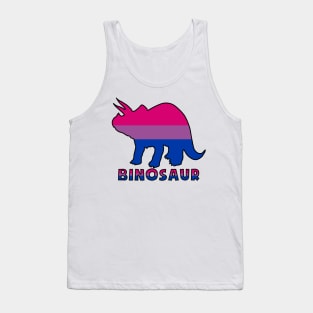 Binosaur bisexual flag dinosaur design Tank Top